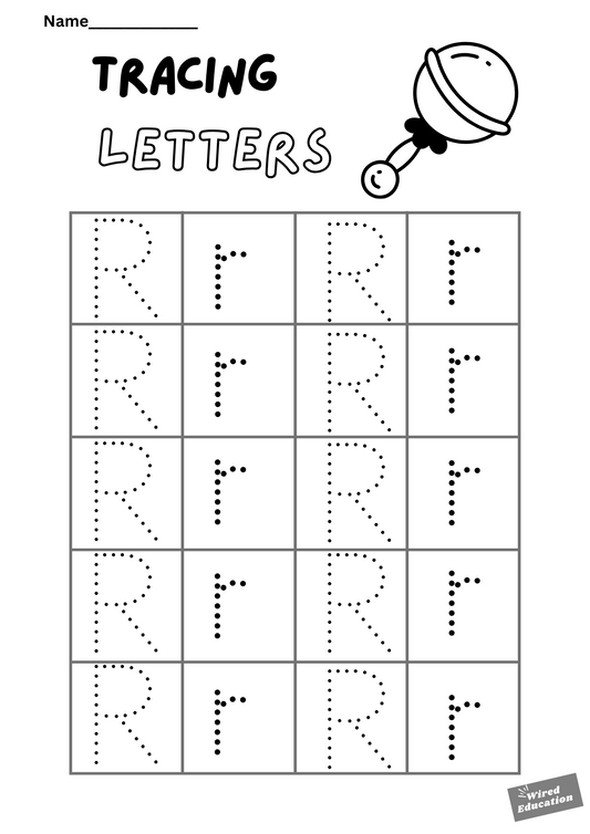 Letter tracing Rr