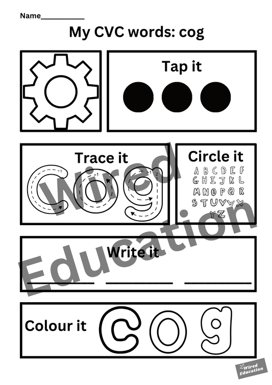My CVC words - cog