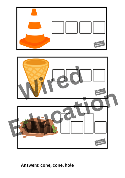 Diphthong Flash Cards