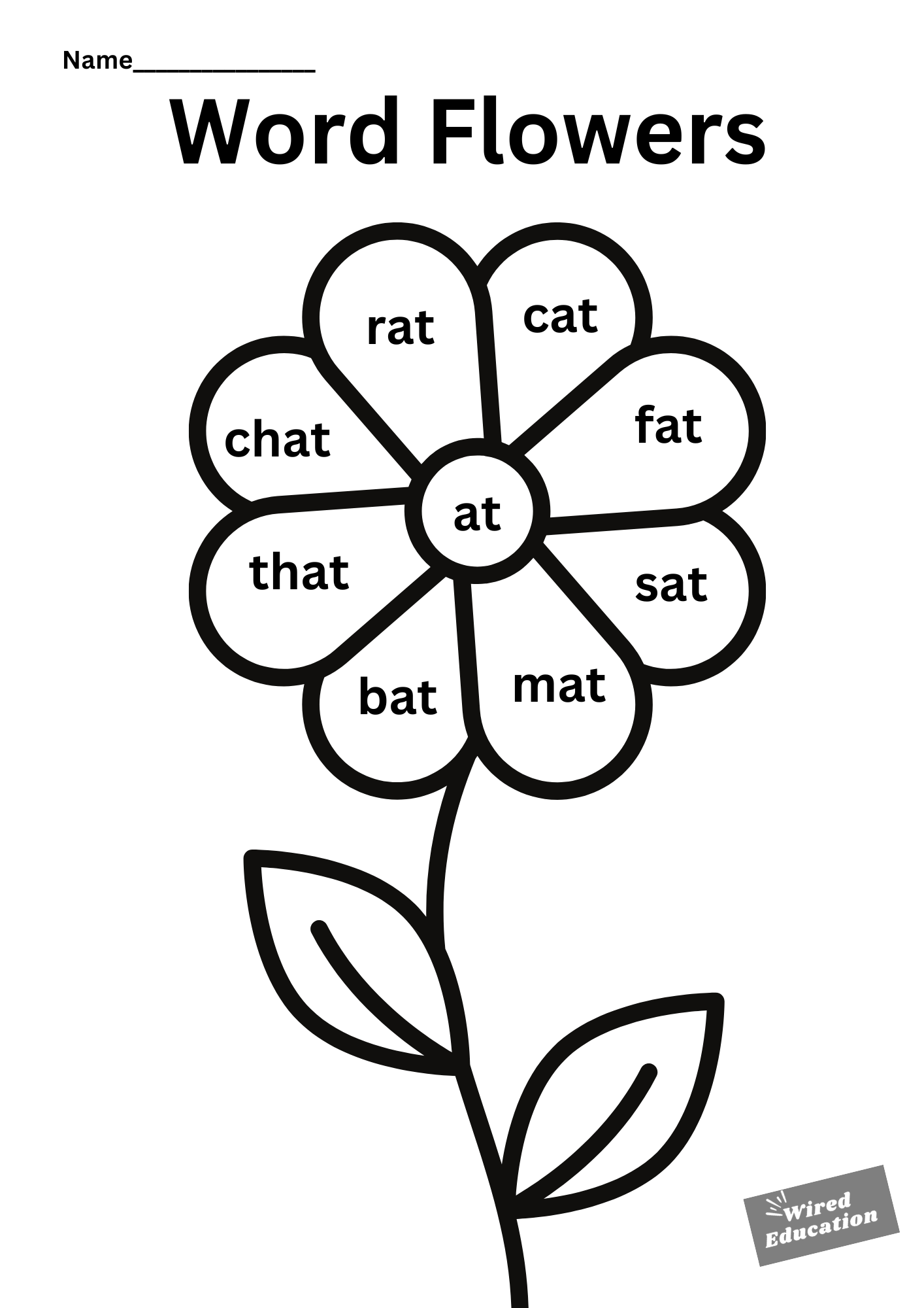Word Flowers