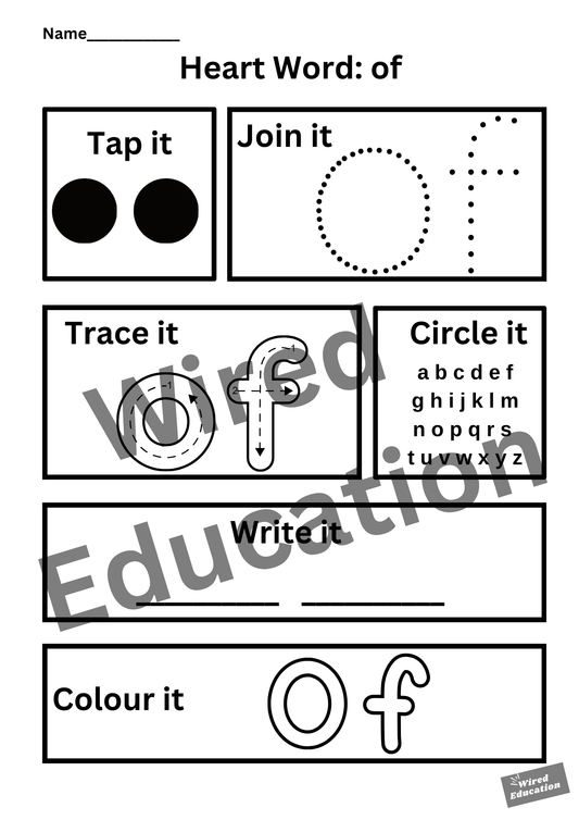 Heart word of