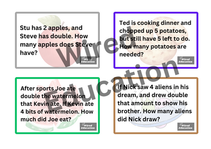 Simple doubles word problems