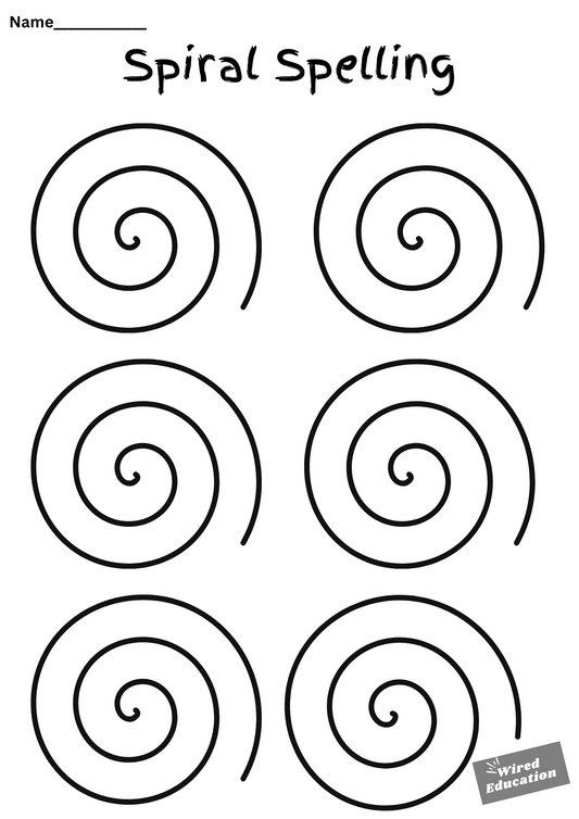 Mini spiral spelling