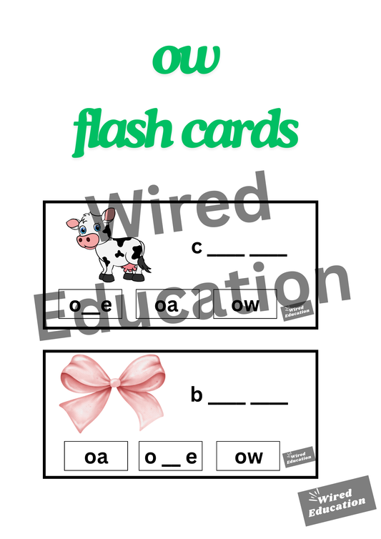 ow flash cards
