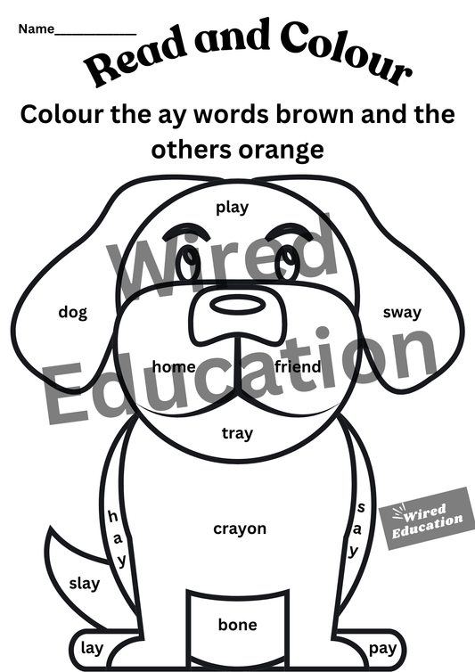 Read and colour
