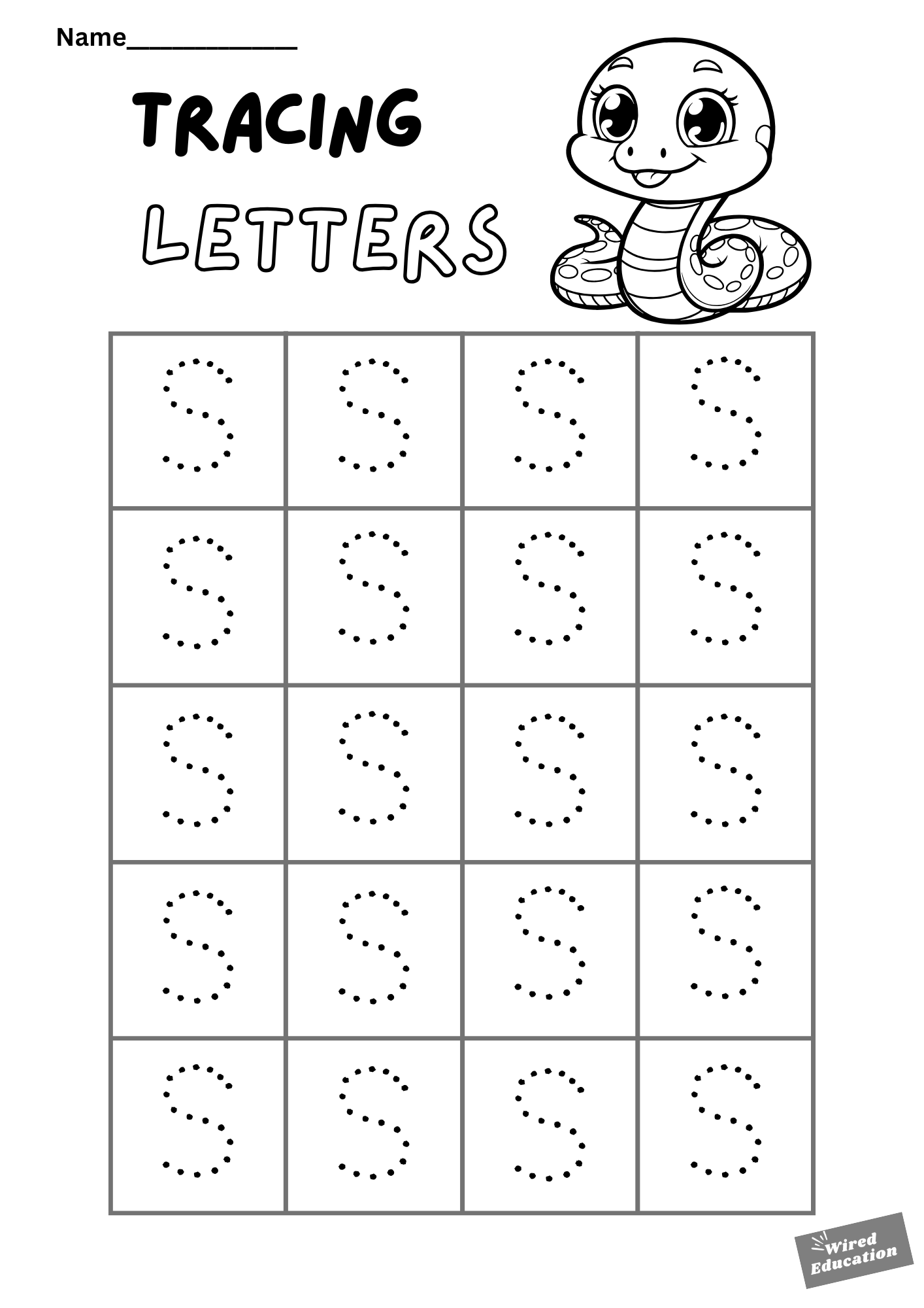 Letter tracing s