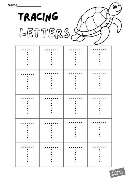 Letter tracing T