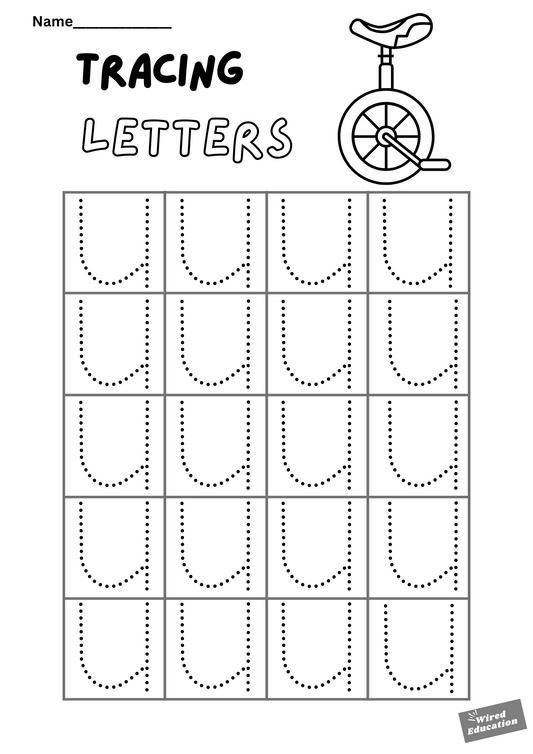 Letter tracing U