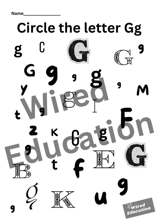 Circle the letter G