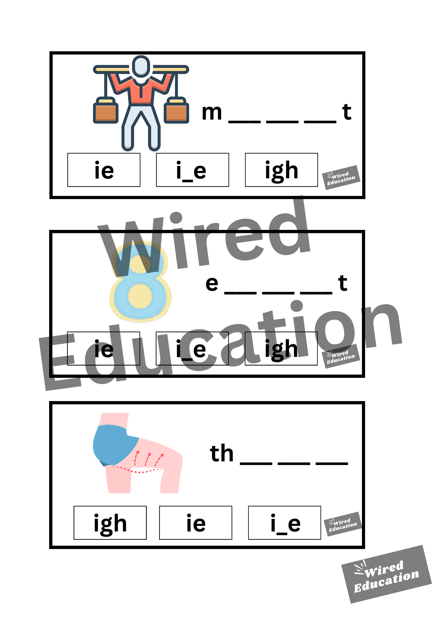 igh flash cards