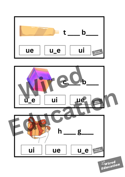 u_e flash cards