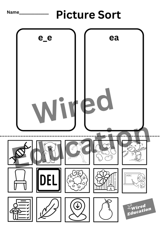 e_e/ea picture sort