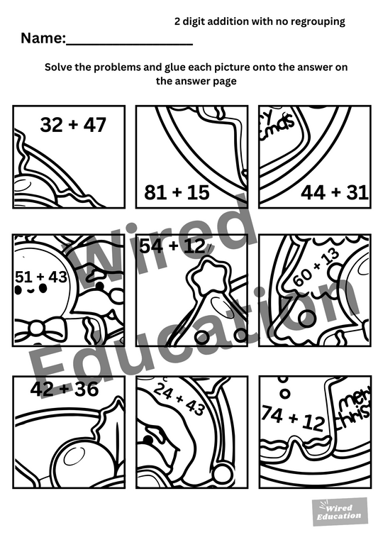 Maths picture puzzle