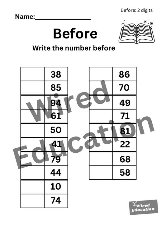 Numbers Before (2 digits)