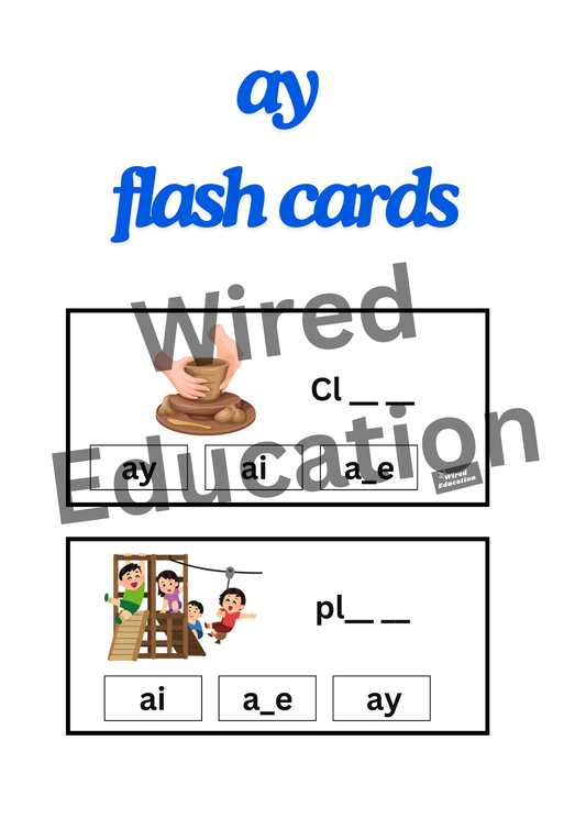 ay Flash Cards