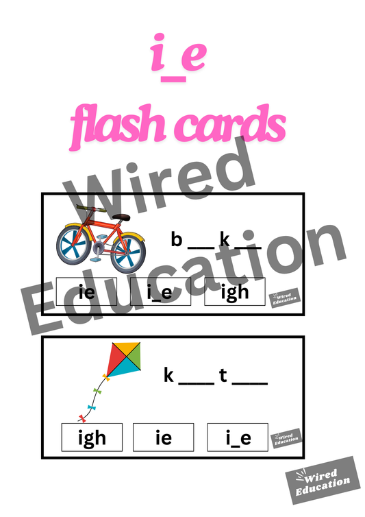 i_e flash cards