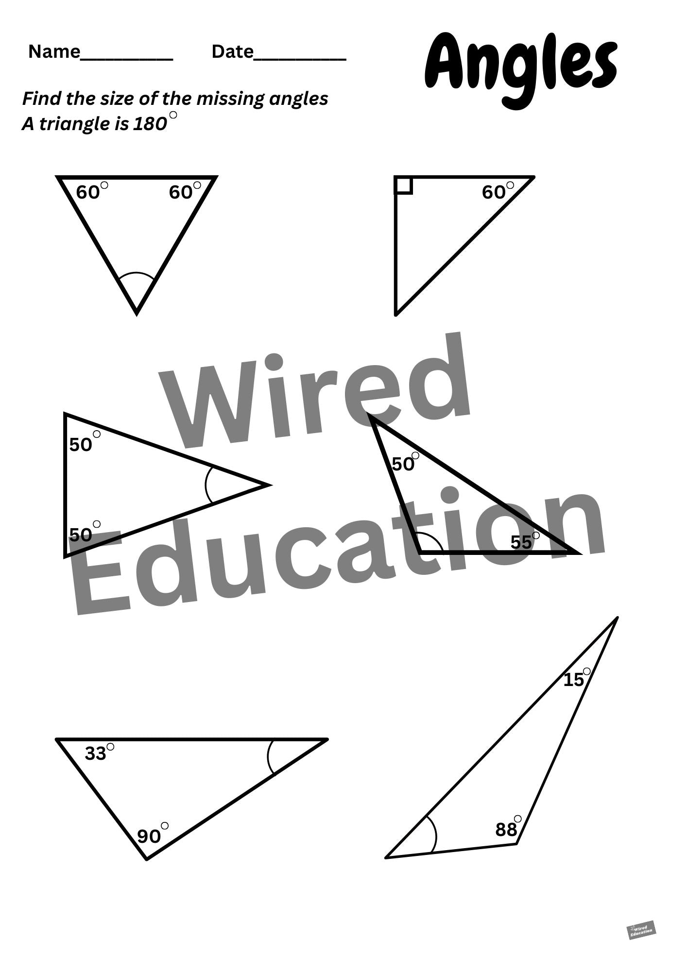 Triangle angles