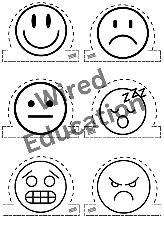 Emotion finger puppets