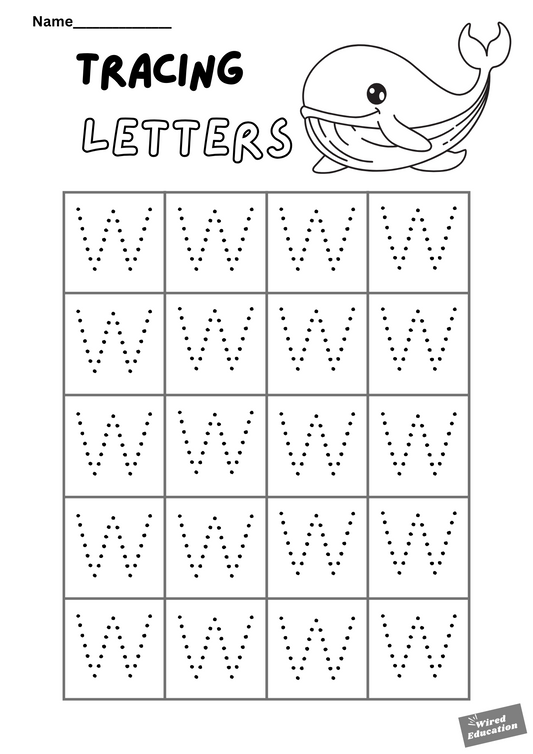 Letter tracing W