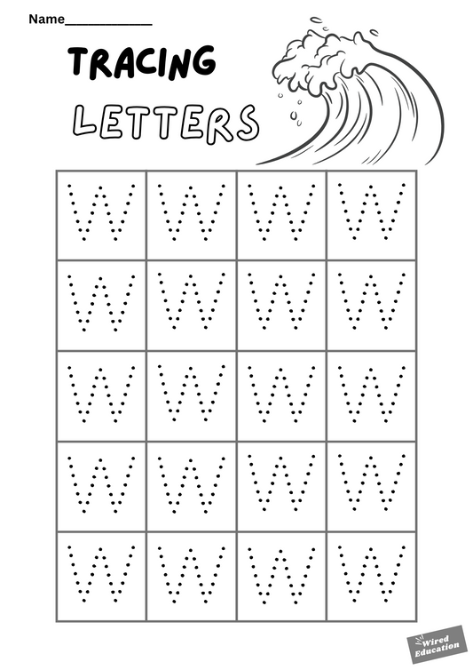 Letter tracing w