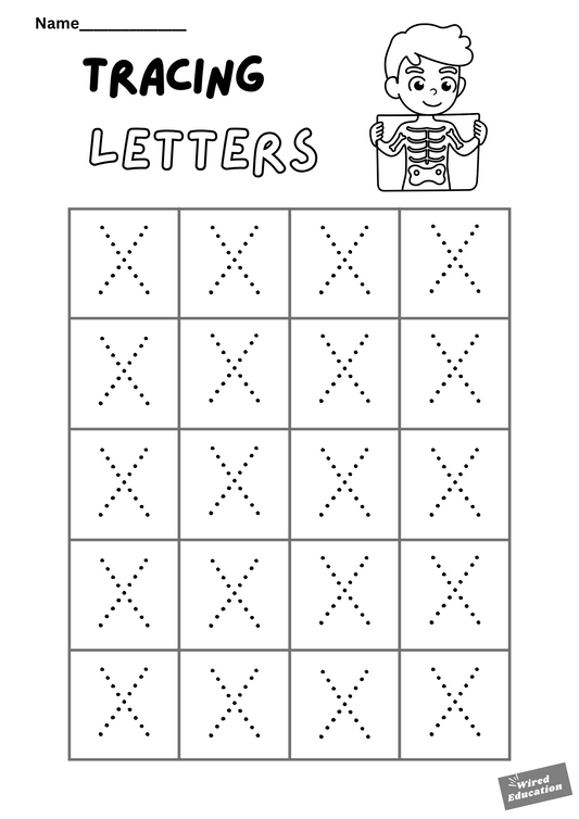 Letter tracing X