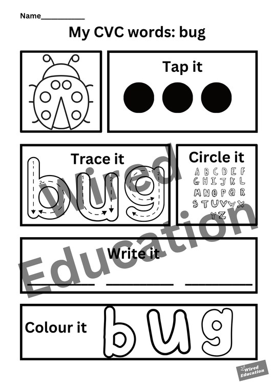 My CVC words - bug