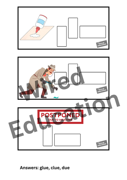 Diphthong Flash Cards