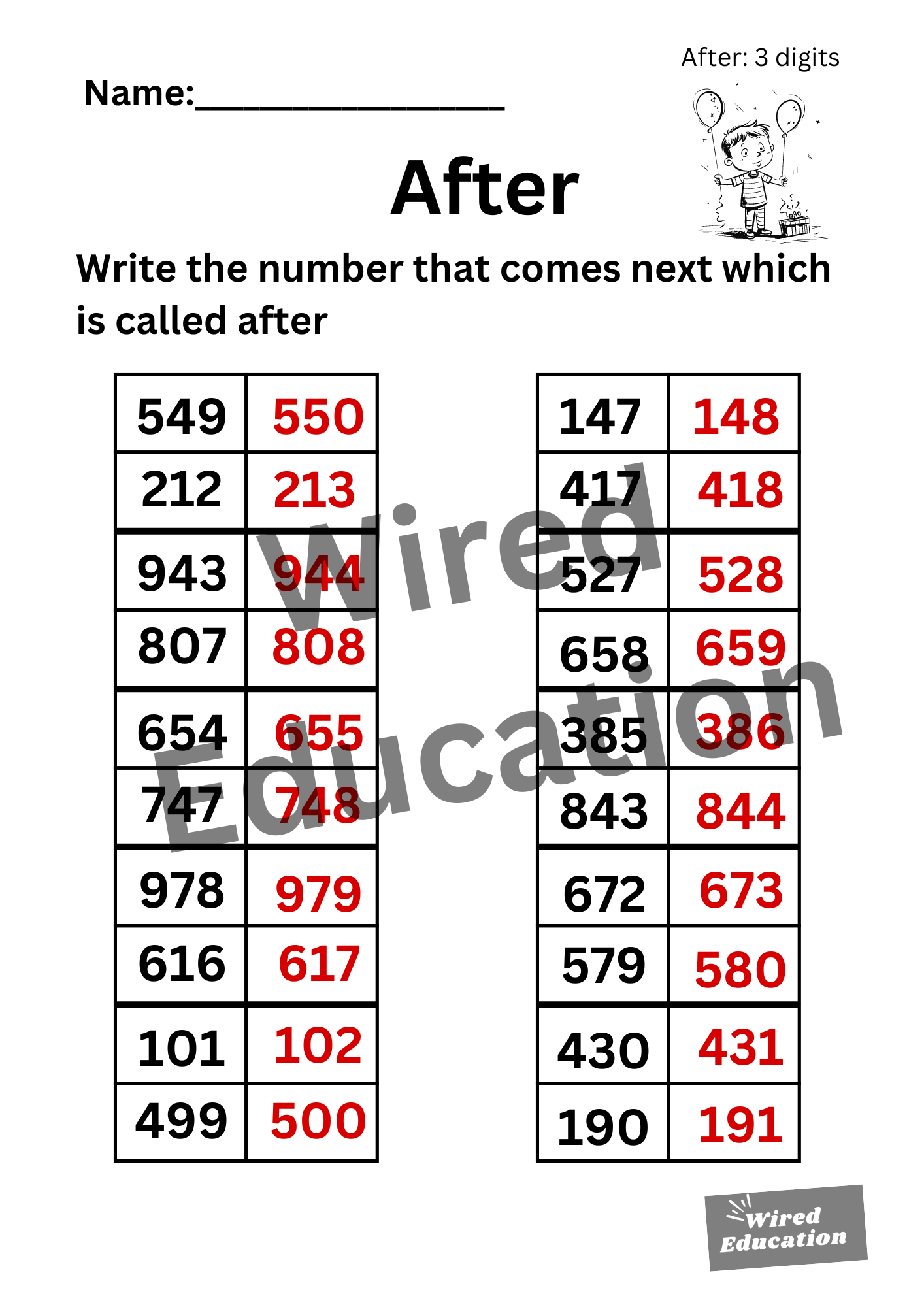 Numbers After (3 digits)