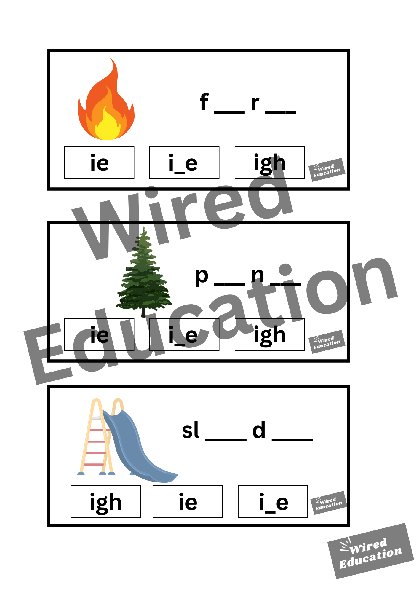 i_e flash cards