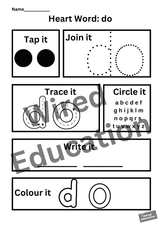 Heart word do
