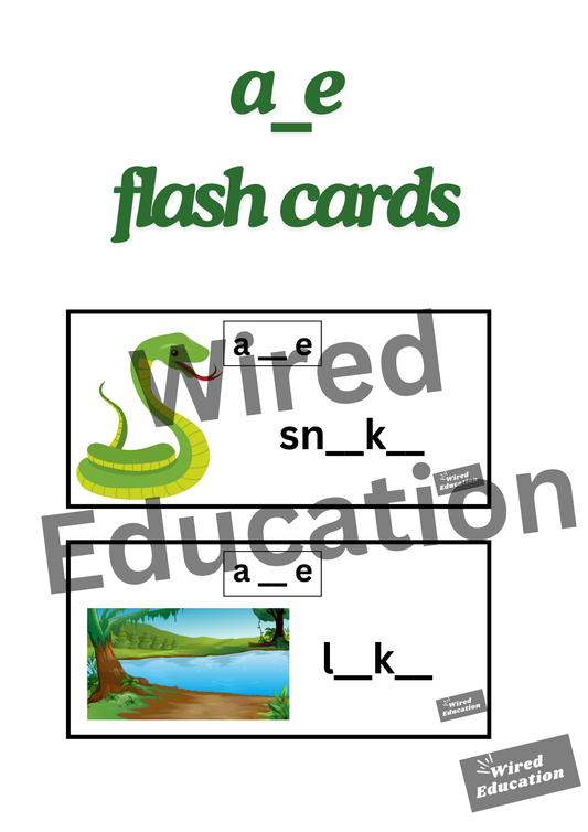 a_e flash cards (a_e sound only)