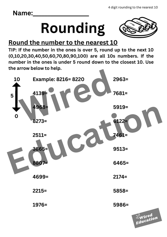 Rounding to the nearest 10 (4 digits)