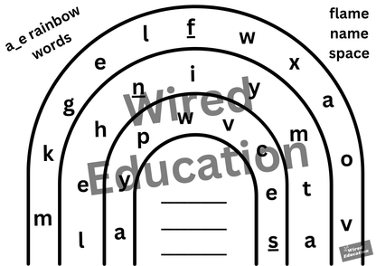 a_e rainbow words