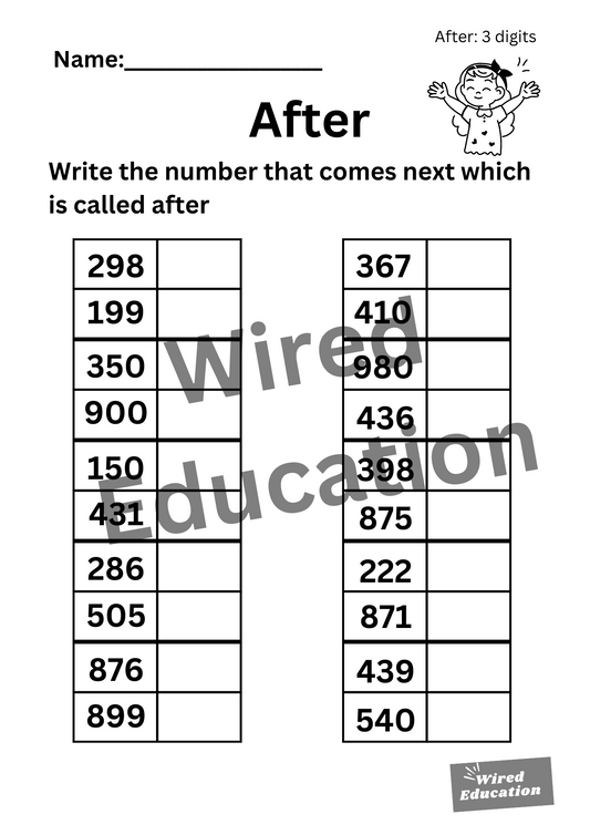 Numbers After (3 digits)