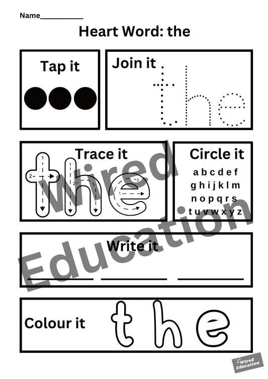 Heart word the