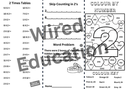 2 Times Table brochure
