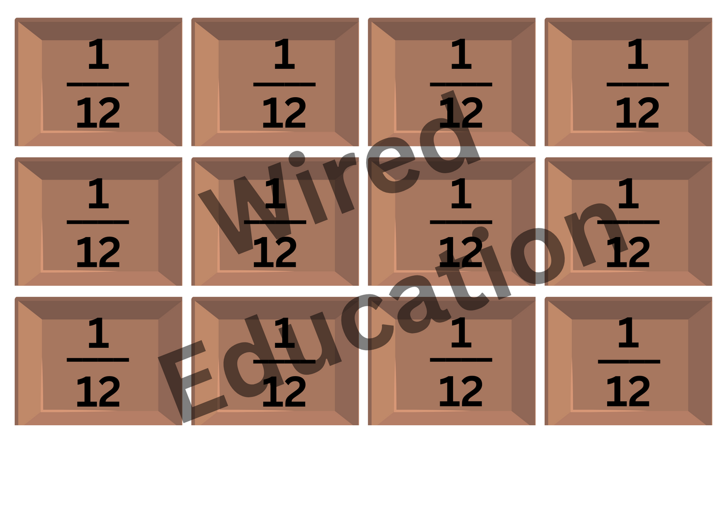 Fraction Chocolate Block