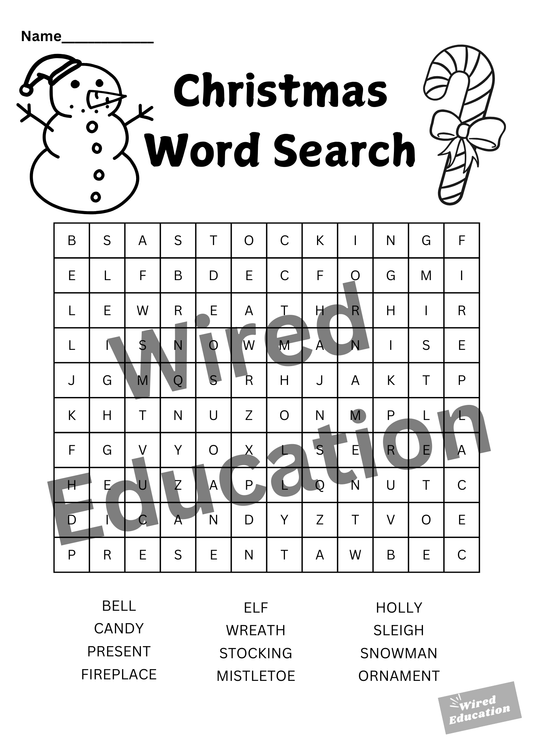 Christmas Word Search
