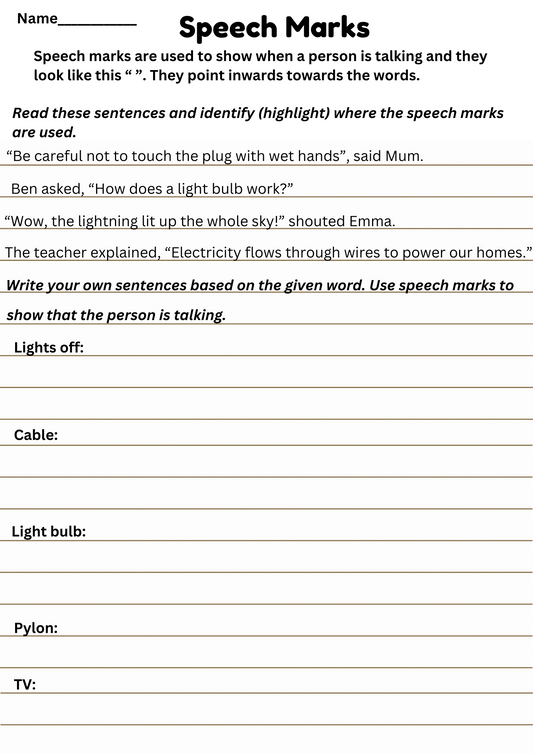 Speech Marks