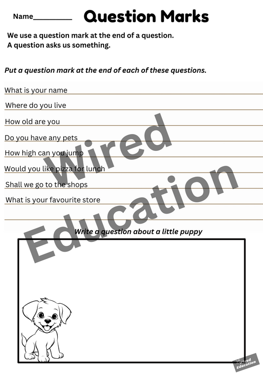 Question marks