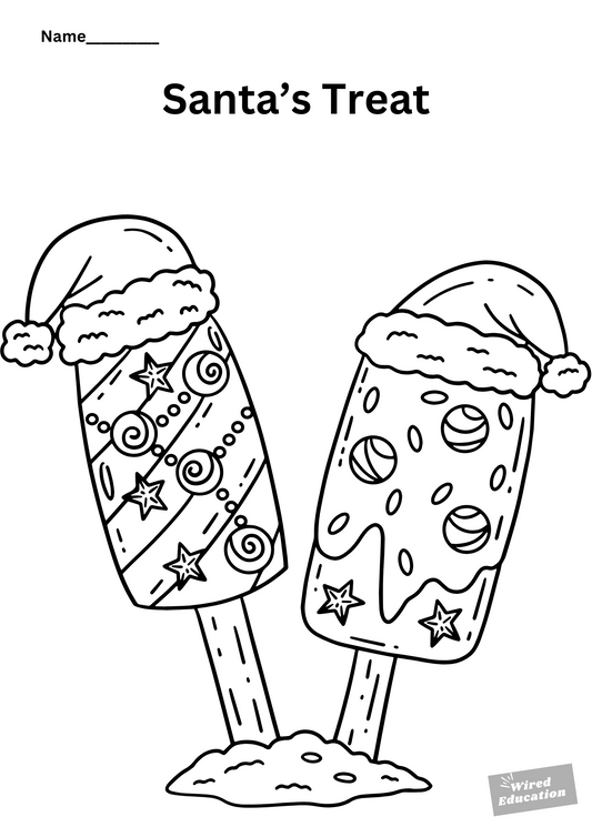 Colour in Santas treat