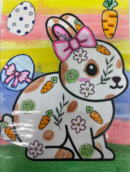 Easter rabbit art