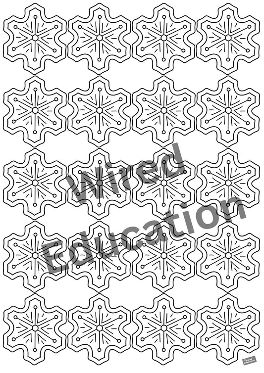 Tessellation snowflake